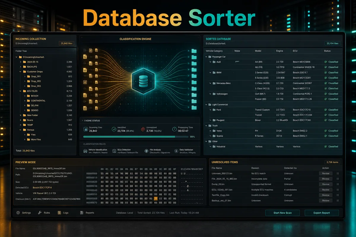 TuningSuite Database Sorter